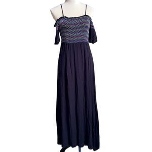 Savanna Jane Boho Cold Shoulder Maxi Dress (Size: Medium)